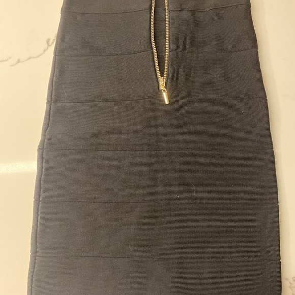 Bandage Black Sleek Skirt BEBE XS - Picture 5 of 6